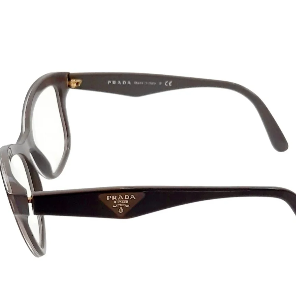 PRADA VPR29R Eyeglasses Frames Brown, 54-17-140- Made In Italy